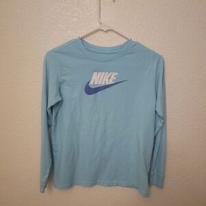 Nike Girls' Sportswear Basic Futura Long Sleeve Graphic T-Shirt Size XL